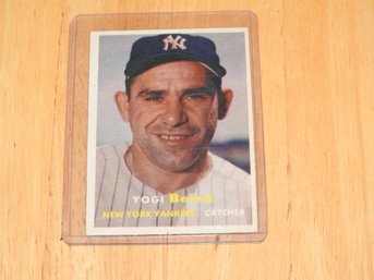 1957 Topps Yogi Berra Baseball Card