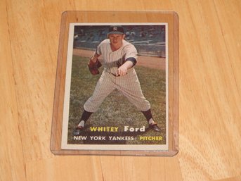 1957 Topps Whitey Ford Baseball Card