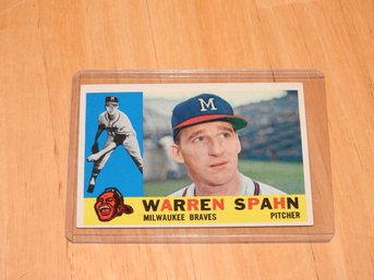 1960 Topps Warren Spahn Baseball Card