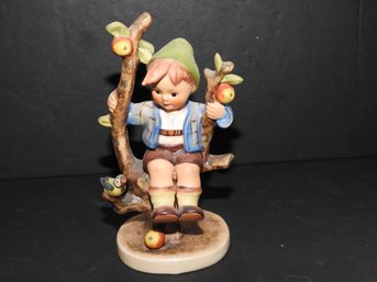 Hummel Goebel Boy In Tree Figurine No Chips Or Cracks