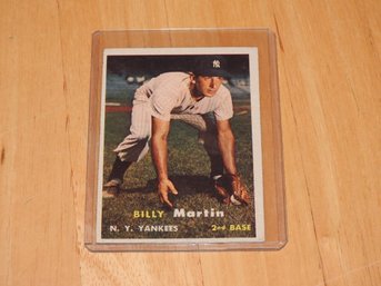 1957 Topps Billy Martin Baseball Card