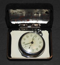 Old Genova Traveling Alarm Pocket Watch