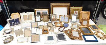 A Large Assortment Of Fancy Picture Frames, Many Gilt Decorated And/or Elaborate, Very Nice Group