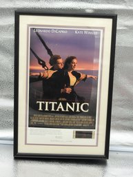 Numbered 12 X 20 Light Up Film Strip Titanic Framed Poster