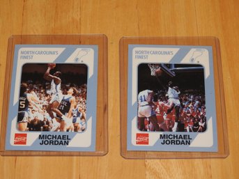 Lot Of 2 Michael Jordan North Carolina Basketball Cards