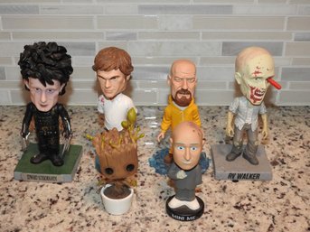 Nice Lot Of Bobble Heads Dexter Breaking Bad & More