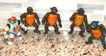 Lot Of 1980s Teenage Mutant Ninja Turtles Action Figure Toys