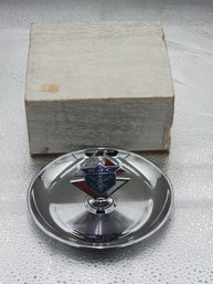 NOS 1960s Knights Of Columbus Chrome Ashtray