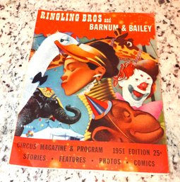 1951 Ringling Barnum Bailey Circus Program 76 Pages