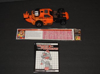 1980s Hasbro GEN-1 SANDSTORM Transformers Toy