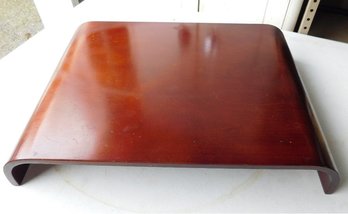 A Bentwood Lap Tray In Rich Mahogany Finish