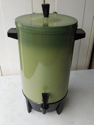 Ward's Signature 56 Cup Vintage 1960's/70's Coffee Percolator In Avocado Green