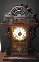 Circa 1888 Seth Thomas  Eclipse Ginger Bread Parlor Clock WORKING