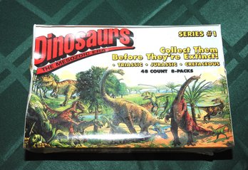 Sealed Box Of Series #1 Dinosaurs Trading Cards