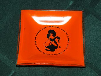 RARE 1960s The Playboy Club Glass Ashtray