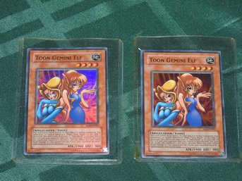 1996 YU GI OH Holographic Toor Gemini Elf Trading Cards