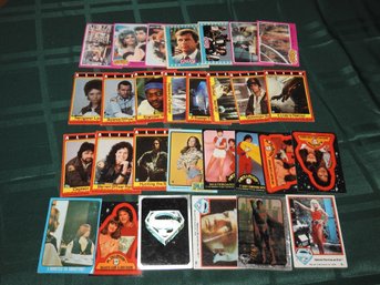 Lot Of Vintage Trading Cards Alien Superman & More