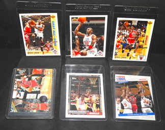 Lot # 3  Of Vintage Michael Jordan Basketball Cards