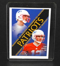 2000 Fleer Tom Brady ROOKIE Football Card