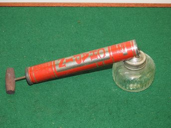 Old Chapin Bug Sprayer With Original Glass Bottle