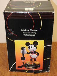Vintage Rotary Mickey Mouse Telephone In Box