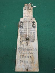 1930s Wooden Champion Spark Plug Advertising Thermometer