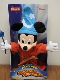 1989 Disney Sorcerer Mickey Mouse Plush Toy In Box