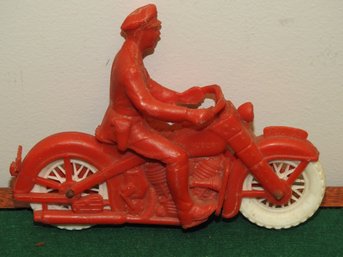 1950s Auburn Police Motorcycle Toy