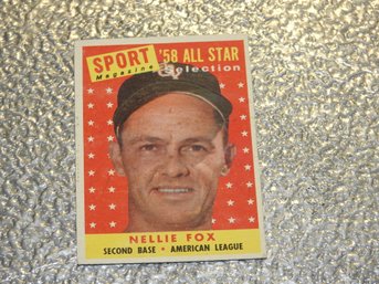 1958 Topps Nellie Fox Baseball Card