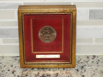 1953 Coronation Silver ER Coin In Frame