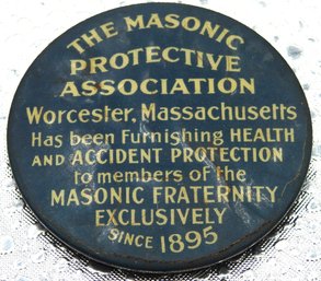 Old Masonic Fraternity Mirror For Members Only