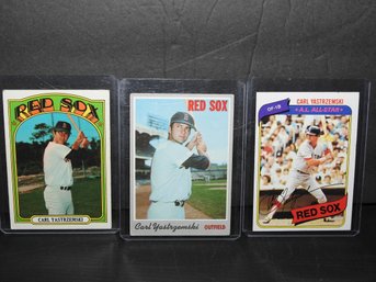 Lot Of 1970s HOFer  Carl Yastrzemski Baseball Cards