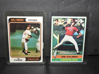 Lot Of 1970s HOFer Jim Palmer Baseball Cards