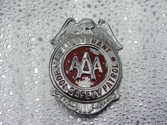 Vintage Triple A Metal Lieutenant Badge