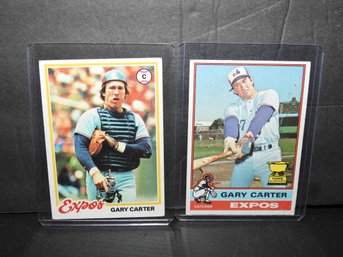 Lot Of 1970s HOfer Gary Carter Baseball Cards Incl. ROOKIE