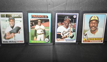 Lot Of 1970s HOFer Willie McCovey Baseball Cards