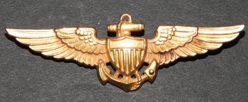WW1 Gold Filled Naval Air Force Wings Pin