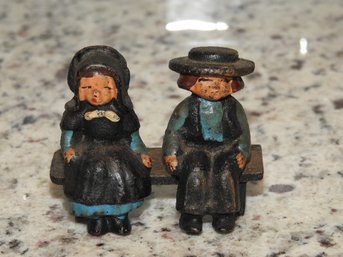 Antique Cast Iron Amish Figurines