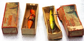 Lot Of Old Heddon Fishing Lures In Original Boxes