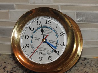 Brass Howard Miller High Low Tide Clock