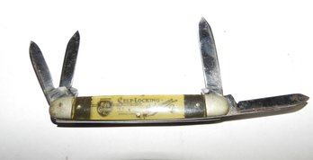 1950s 3 Blade Advertising Folding Knife