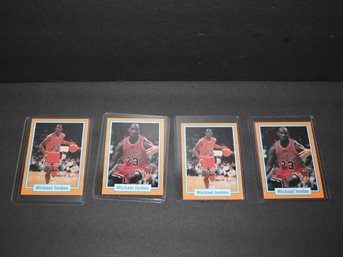 Lot 4 Of Vintage Michael Jordan Basketball Cards