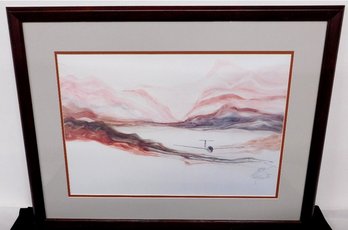 Pamela M. Janco Numbered Print Of A Glider Amongst The Clouds