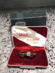 Old Gruen Watch With Original Box & Case