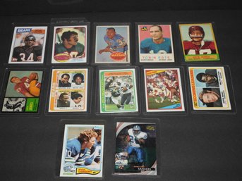 Lot Of Old Football Cards Walter Payton & More