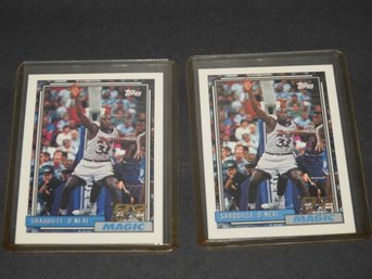 Lot Of 2 Shaquille Oneal ROOKIE Basketball Cards