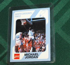 RARE Coca Cola Michael Jordan North Carolina Basketball Card