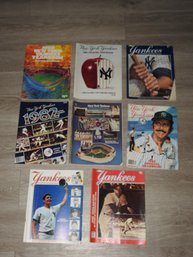 Lot Of Vintage NY Yankee Baseball Yearbooks