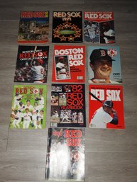 Lot Of Vintage Boston Red Sox Yearbooks