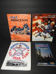 Lot Of 4 Vintage Programs Yale Knicks Baseball All Star Game